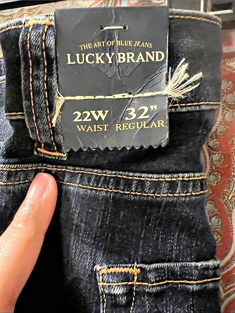 Lucky Brand Ginger Boot Bootcut Stretch Jeans Black Waist 22W NWT - Picture 3 of 9